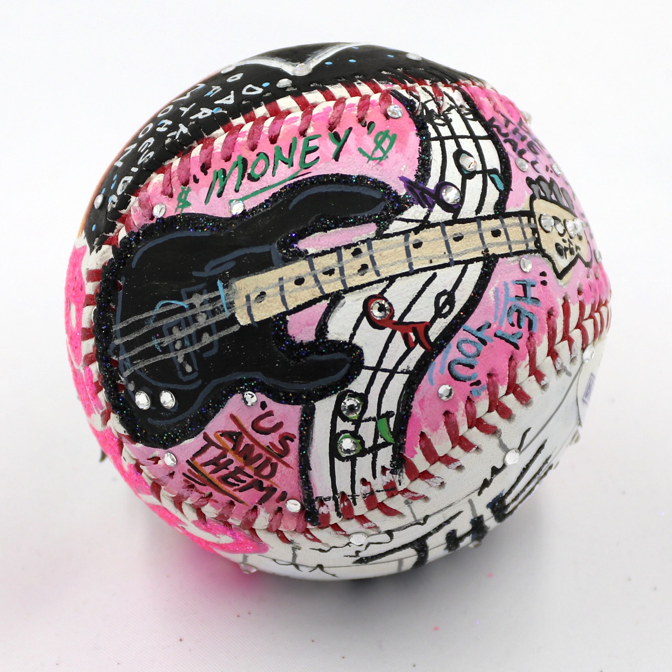 Roger Waters Signed Pink Floyd Baseball Hand-Painted by Charles Fazzino (PSA COA & Museum Editions COA) at PristineAuction.com Roger Waters Signed Pink Floyd Baseball Hand-Painted by Charles Fazzino (PSA COA & Museum Editions COA) at PristineAuction.com