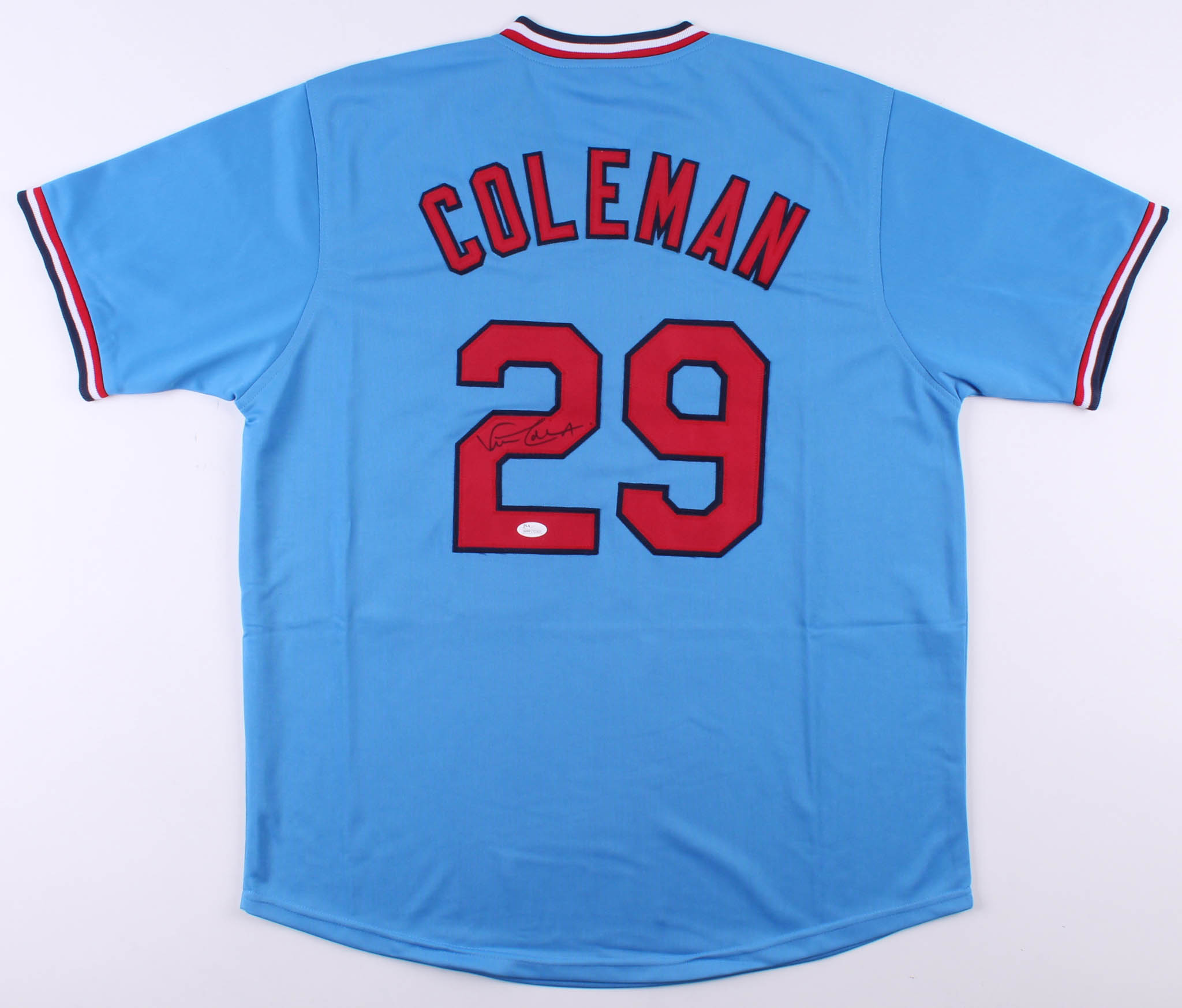 Vince Coleman Signed Jersey (JSA) at PristineAuction.com Vince Coleman Signed Jersey (JSA) at PristineAuction.com