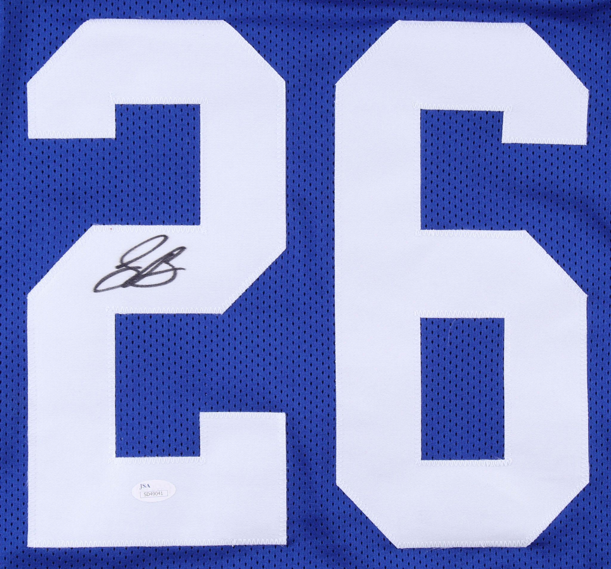 Saquon Barkley Signed New York Giants Jersey (JSA COA) at PristineAuction.com Saquon Barkley Signed New York Giants Jersey (JSA COA) at PristineAuction.com