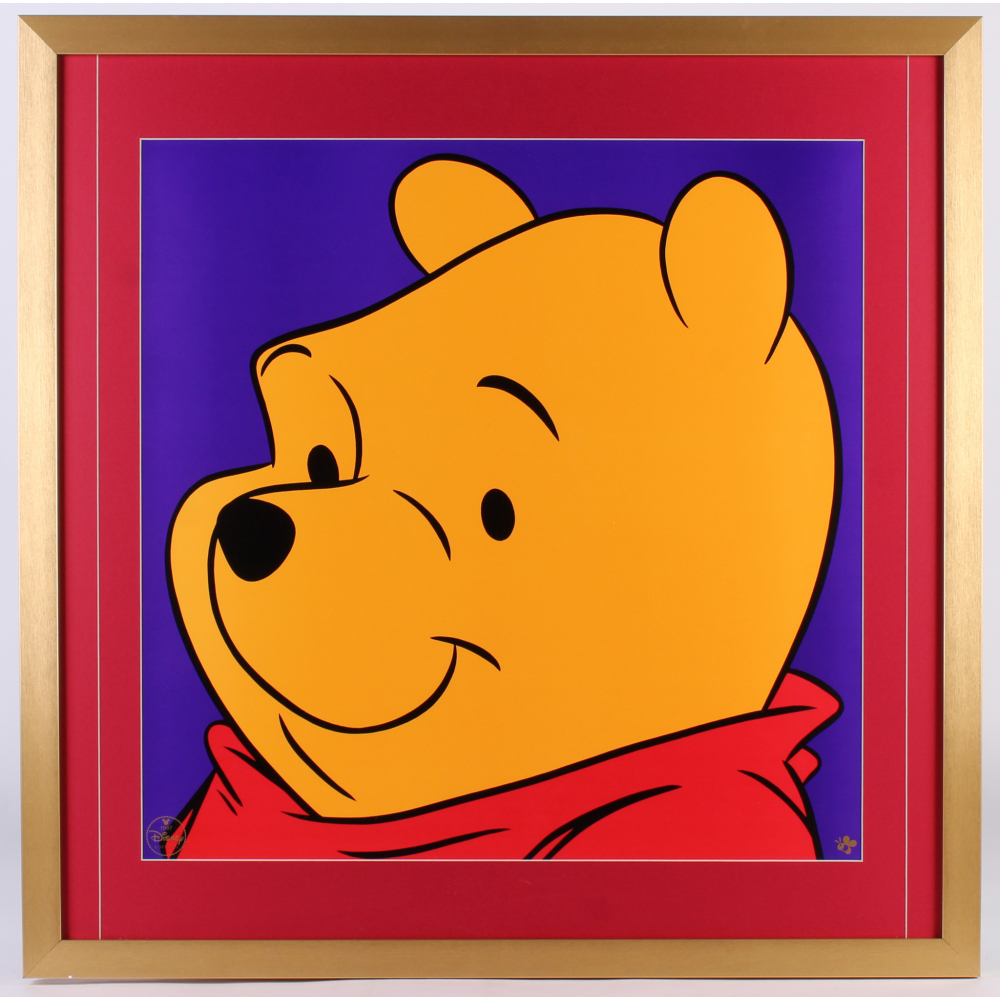 Pooh "Winnie The Pooh" LE 1997 Walt Disney 29x29 Custom Framed