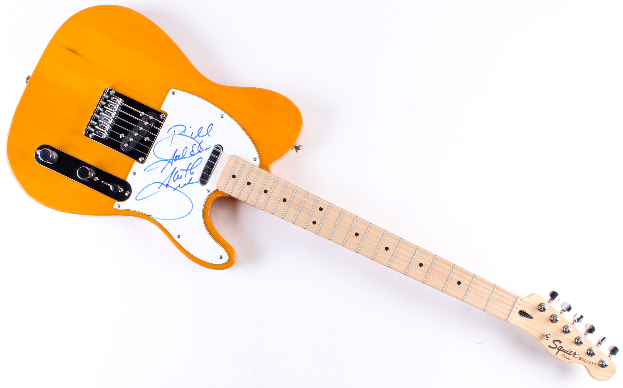 Garth Brooks Signed 39" Fender Squier Bullet Electric Guitar Inscribed "God Bless" (JSA LOA) at PristineAuction.com Garth Brooks Signed 39" Fender Squier Bullet Electric Guitar Inscribed "God Bless" (JSA LOA) at PristineAuction.com