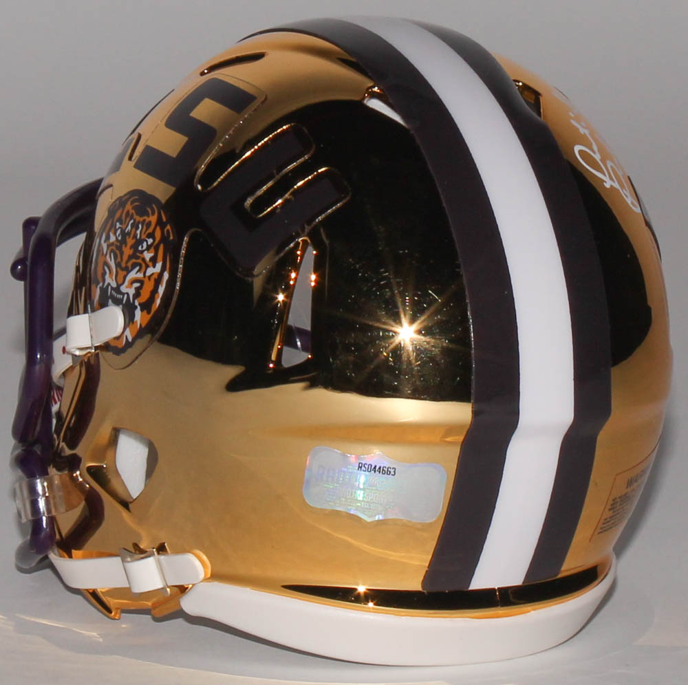 Patrick Peterson Signed LSU Tigers Chrome Speed Mini Helmet (Radtke COA) at PristineAuction.com Patrick Peterson Signed LSU Tigers Chrome Speed Mini Helmet (Radtke COA) at PristineAuction.com