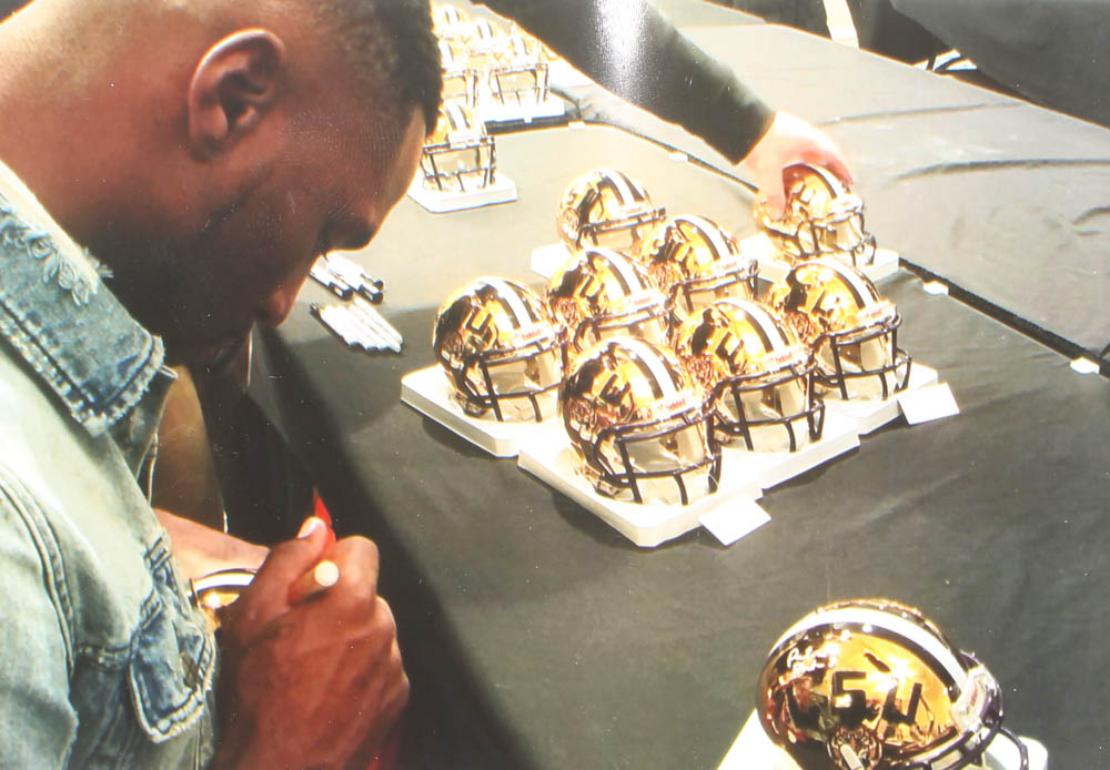 Patrick Peterson Signed LSU Tigers Chrome Speed Mini Helmet (Radtke COA) at PristineAuction.com Patrick Peterson Signed LSU Tigers Chrome Speed Mini Helmet (Radtke COA) at PristineAuction.com