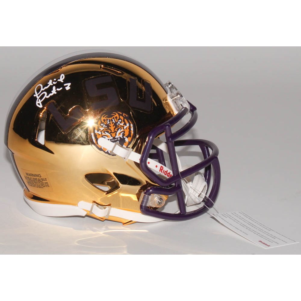 Patrick Peterson Signed LSU Tigers Chrome Speed Mini Helmet (Radtke COA