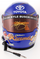 Kyle Busch Signed 2018 NASCAR M&M Caramel Full-Size Helmet (PA) at PristineAuction.com
