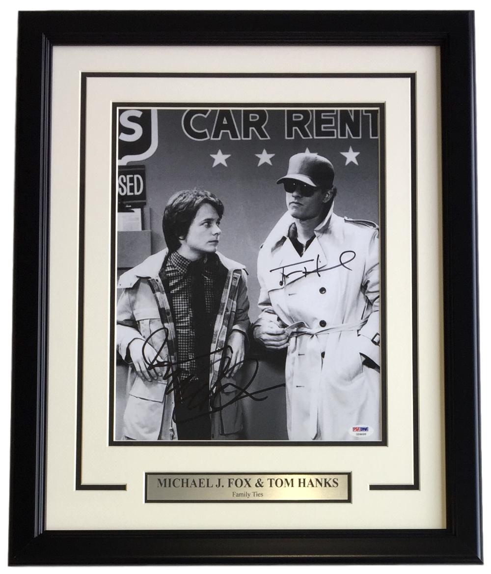 Michael J. Fox & Tom Hanks Signed "Family Ties" 16x20 Custom Framed Photo Display (PSA LOA) at PristineAuction.com Michael J. Fox & Tom Hanks Signed "Family Ties" 16x20 Custom Framed Photo Display (PSA LOA) at PristineAuction.com