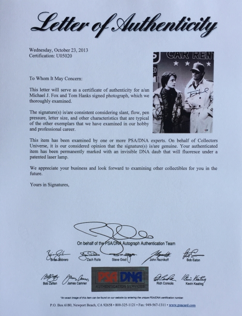 Michael J. Fox & Tom Hanks Signed "Family Ties" 16x20 Custom Framed Photo Display (PSA LOA) at PristineAuction.com Michael J. Fox & Tom Hanks Signed "Family Ties" 16x20 Custom Framed Photo Display (PSA LOA) at PristineAuction.com