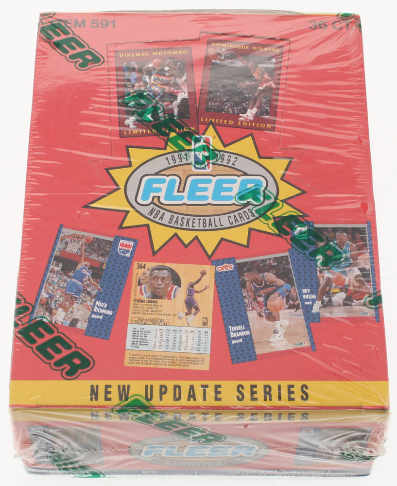 1991-92 Fleer Update Basketball Box Of (36) Packs at PristineAuction.com 1991-92 Fleer Update Basketball Box Of (36) Packs at PristineAuction.com