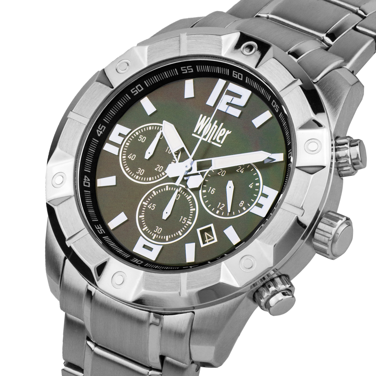 Wohler Wilhelm Men's Chronograph Watch at PristineAuction.com Wohler Wilhelm Men's Chronograph Watch at PristineAuction.com