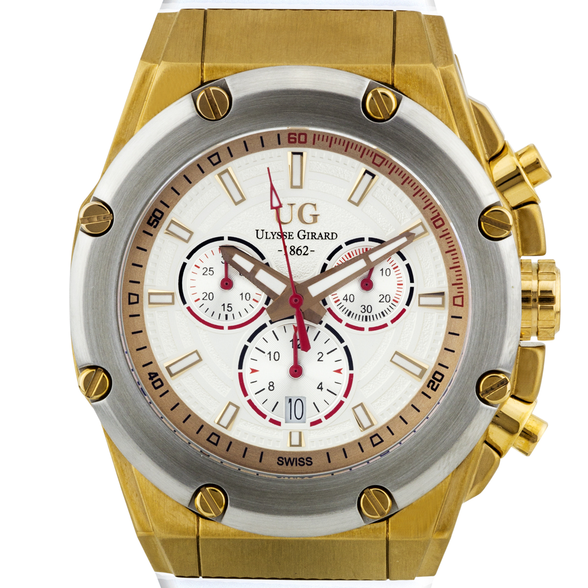 Ulysse Girard Swiss Chronograph Arbour Men's Watch at PristineAuction.com Ulysse Girard Swiss Chronograph Arbour Men's Watch at PristineAuction.com