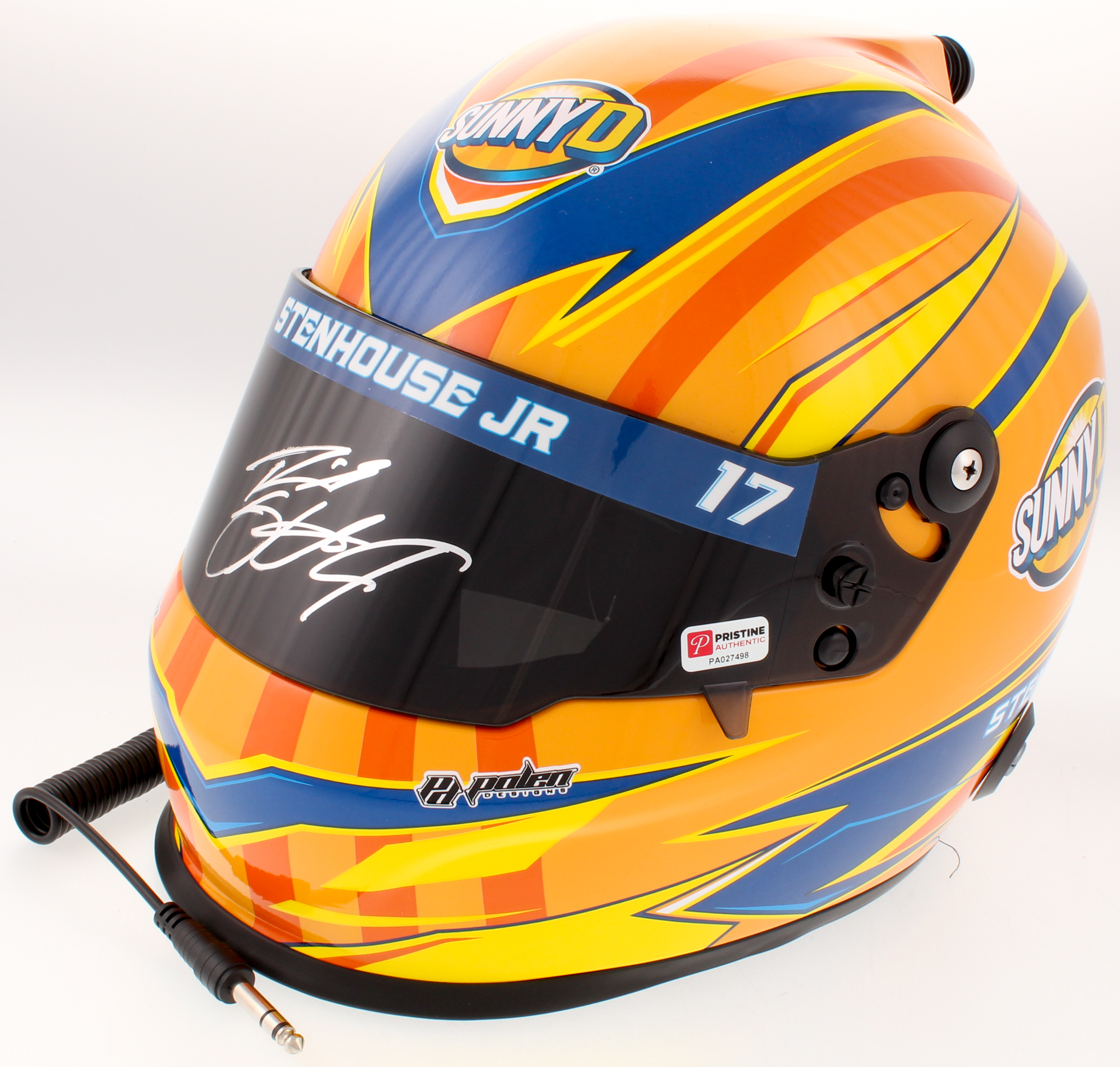 Ricky Stenhouse Jr. Signed 2018 NASCAR Sunny Delight Full-Size Helmet (PA COA) at PristineAuction.com Ricky Stenhouse Jr. Signed 2018 NASCAR Sunny Delight Full-Size Helmet (PA COA) at PristineAuction.com