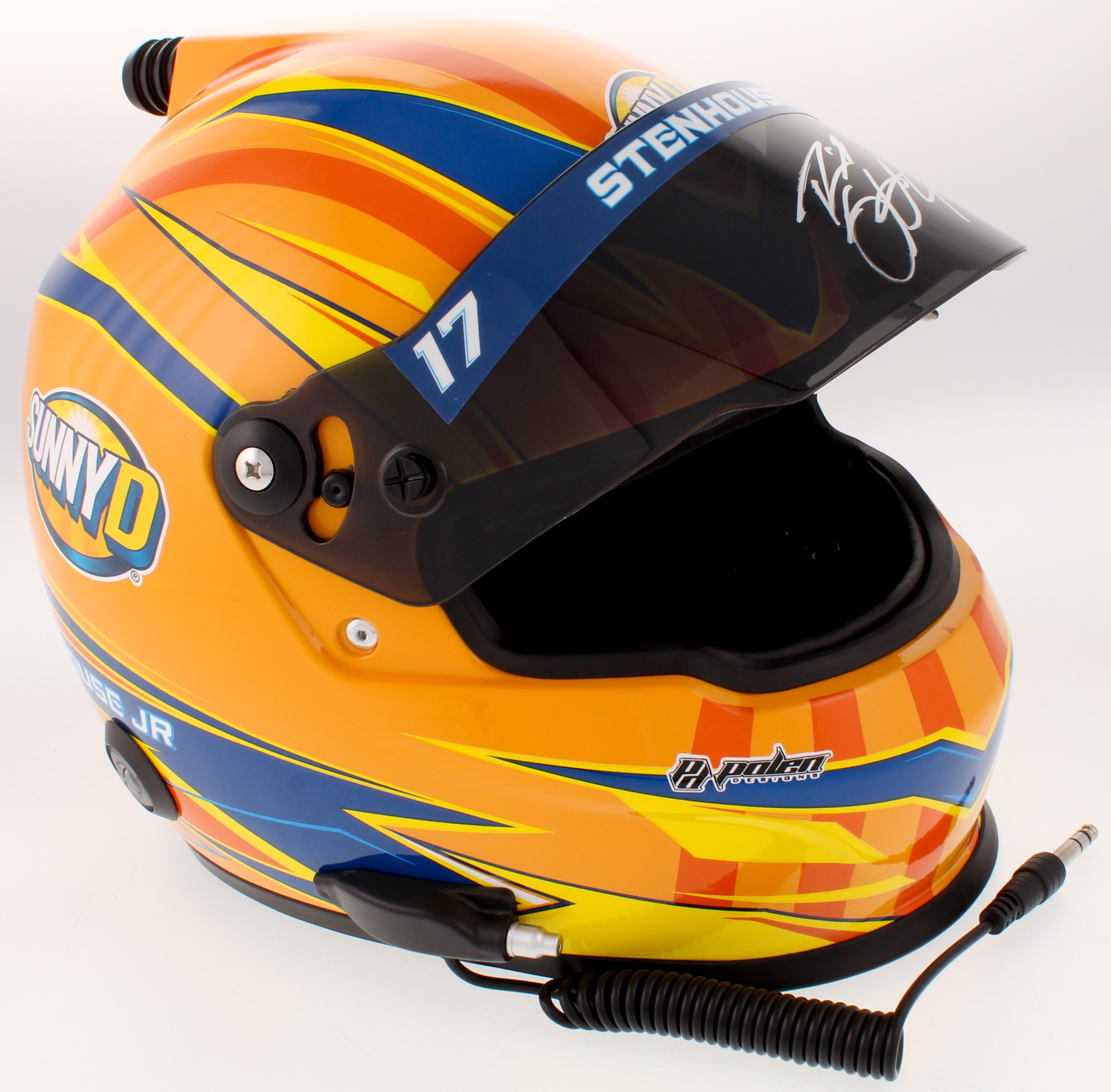 Ricky Stenhouse Jr. Signed 2018 NASCAR Sunny Delight Full-Size Helmet (PA COA) at PristineAuction.com Ricky Stenhouse Jr. Signed 2018 NASCAR Sunny Delight Full-Size Helmet (PA COA) at PristineAuction.com