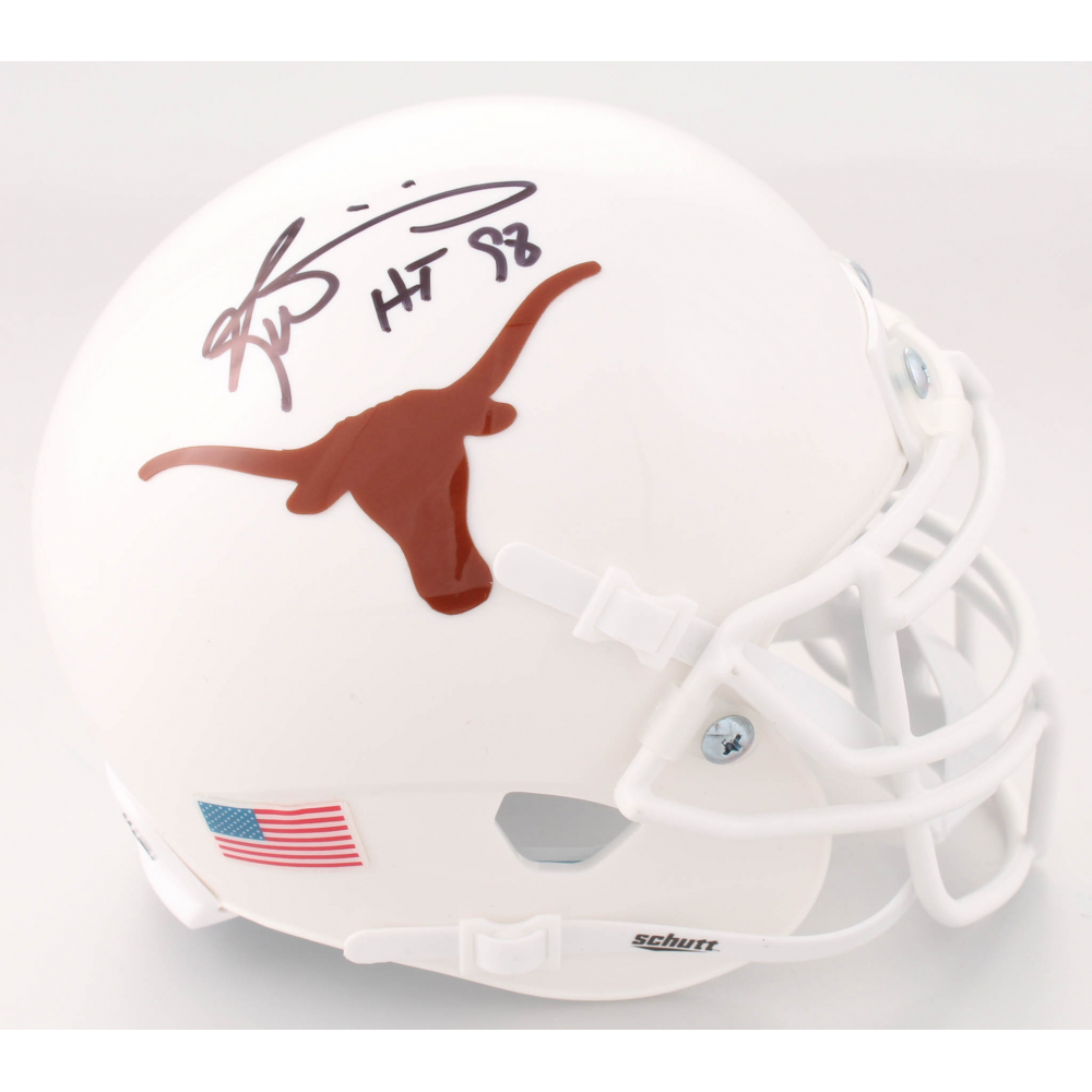 Ricky Williams Signed Texas Longhorns Mini Helmet Inscribed "HT 98