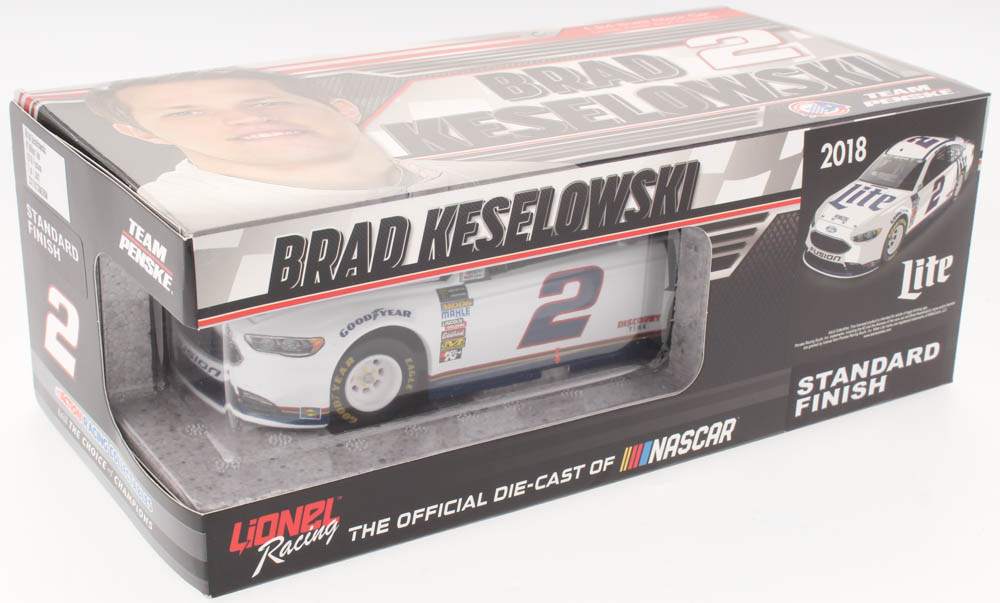 Brad Keselowski Signed 2018 NASCAR #2 Miller Lite - 1:24 Premium Action Diecast Car (PA COA) at PristineAuction.com Brad Keselowski Signed 2018 NASCAR #2 Miller Lite - 1:24 Premium Action Diecast Car (PA COA) at PristineAuction.com