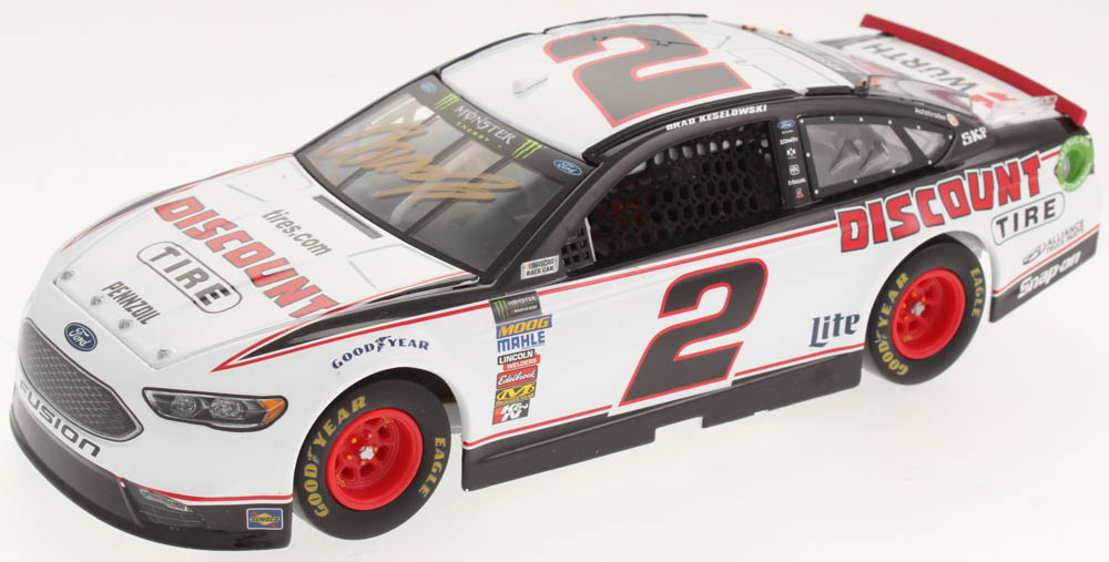 Brad Keselowski Signed 2018 NASCAR #2 Discount Tire - 1:24 Premium Action Diecast Car (PA COA) at PristineAuction.com Brad Keselowski Signed 2018 NASCAR #2 Discount Tire - 1:24 Premium Action Diecast Car (PA COA) at PristineAuction.com