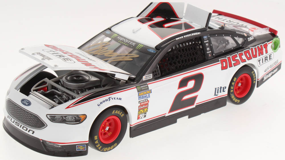 Brad Keselowski Signed 2018 NASCAR #2 Discount Tire - 1:24 Premium Action Diecast Car (PA COA) at PristineAuction.com Brad Keselowski Signed 2018 NASCAR #2 Discount Tire - 1:24 Premium Action Diecast Car (PA COA) at PristineAuction.com