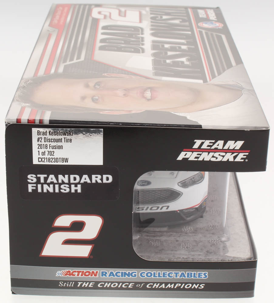 Brad Keselowski Signed 2018 NASCAR #2 Discount Tire - 1:24 Premium Action Diecast Car (PA COA) at PristineAuction.com Brad Keselowski Signed 2018 NASCAR #2 Discount Tire - 1:24 Premium Action Diecast Car (PA COA) at PristineAuction.com