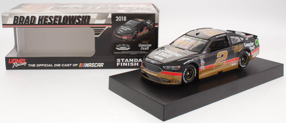 Brad Keselowski Signed 2018 NASCAR #2 Miller Genuine Draft - Darlington - 1:24 Premium Action Diecast Car (PA COA) at PristineAuction.com Brad Keselowski Signed 2018 NASCAR #2 Miller Genuine Draft - Darlington - 1:24 Premium Action Diecast Car (PA COA) at PristineAuction.com