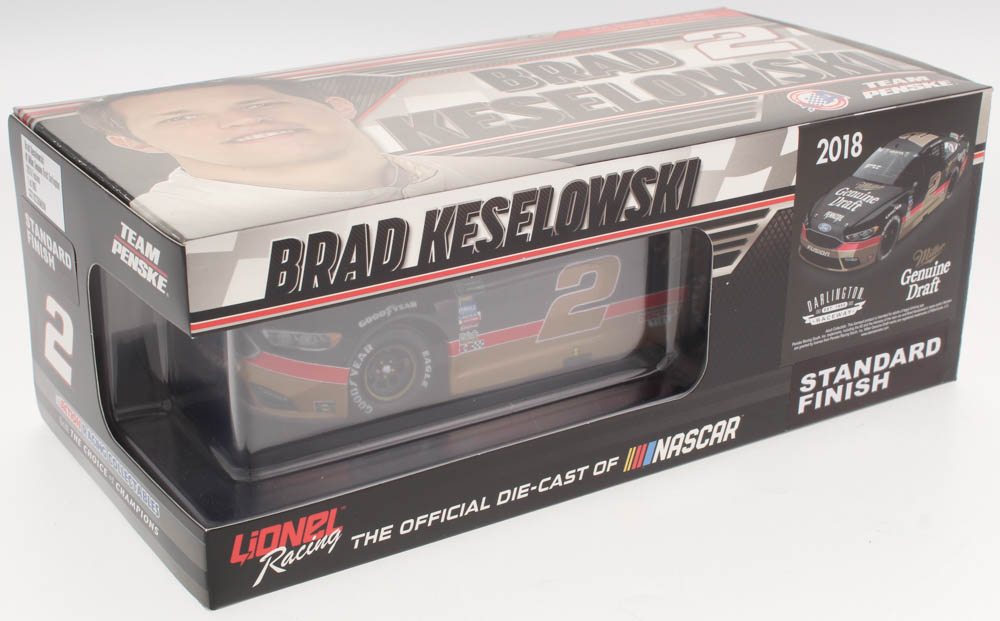 Brad Keselowski Signed 2018 NASCAR #2 Miller Genuine Draft - Darlington - 1:24 Premium Action Diecast Car (PA COA) at PristineAuction.com Brad Keselowski Signed 2018 NASCAR #2 Miller Genuine Draft - Darlington - 1:24 Premium Action Diecast Car (PA COA) at PristineAuction.com