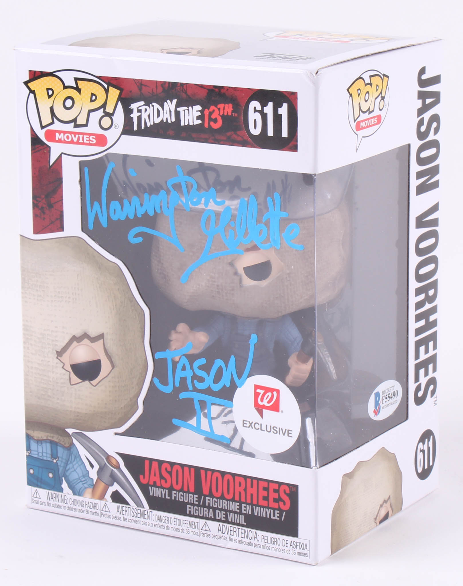 Warrington Gillette Signed "Friday the 13th" #611 Funko Pop! Vinyl Figure Inscribed "Jason II" (Legends COA) at PristineAuction.com Warrington Gillette Signed "Friday the 13th" #611 Funko Pop! Vinyl Figure Inscribed "Jason II" (Legends COA) at PristineAuction.com