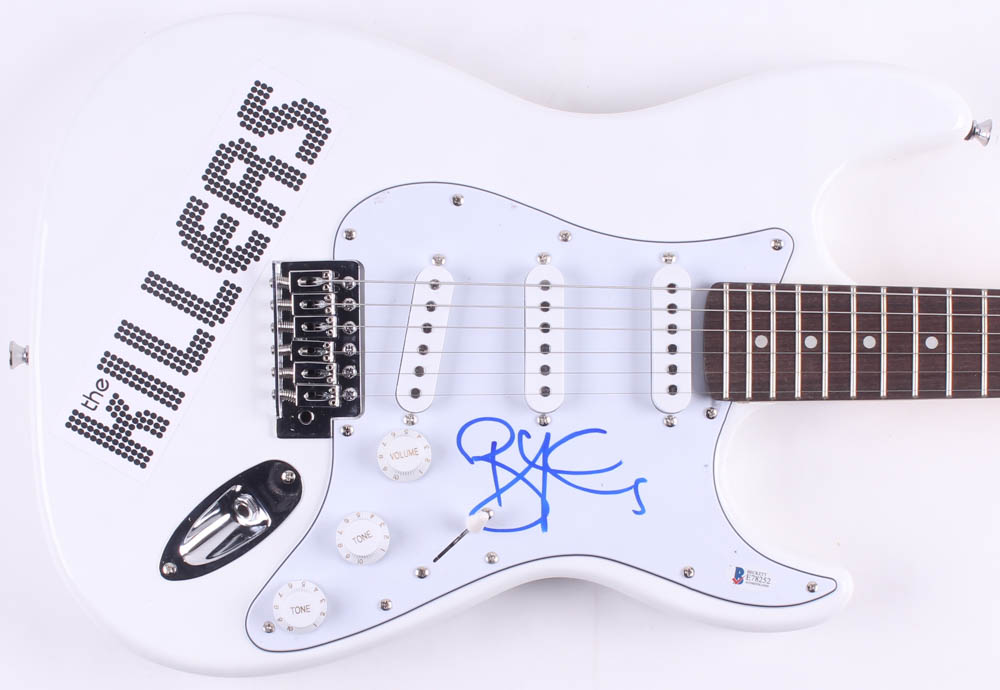 Brandon Flowers Signed The Killers 39" Electric Guitar (Beckett COA) at PristineAuction.com Brandon Flowers Signed The Killers 39" Electric Guitar (Beckett COA) at PristineAuction.com