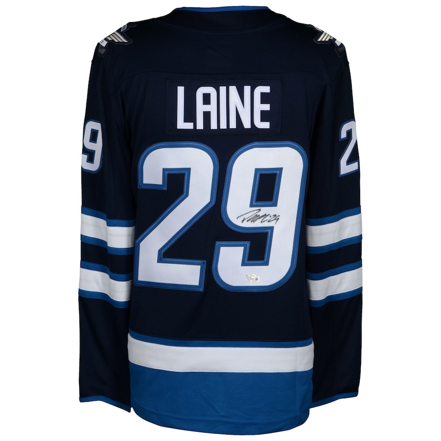 Patrik Laine Signed Jets Fanatics Jersey (Fanatics Hologram) at PristineAuction.com Patrik Laine Signed Jets Fanatics Jersey (Fanatics Hologram) at PristineAuction.com