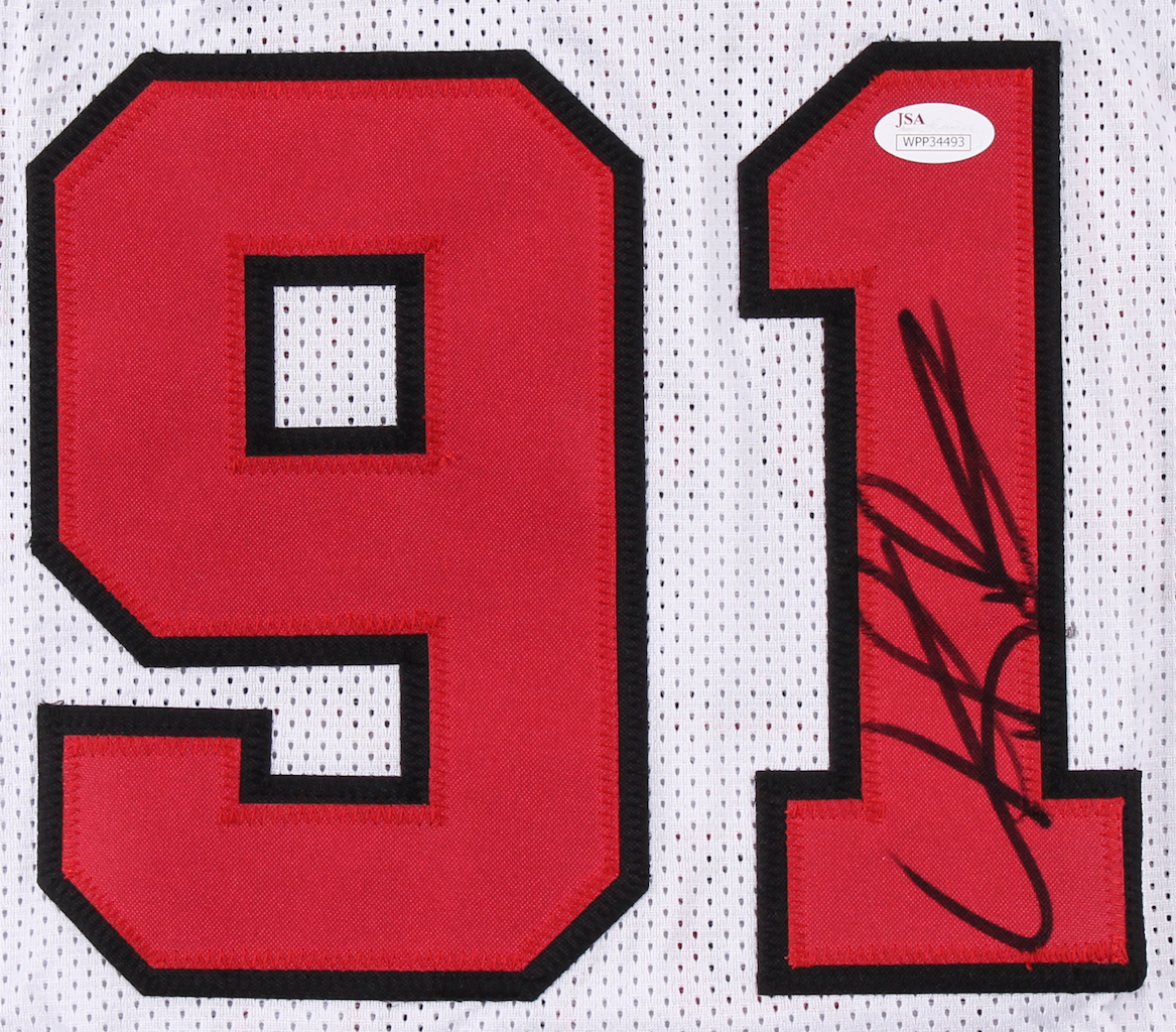 Dennis Rodman Signed Jersey (JSA COA) at PristineAuction.com Dennis Rodman Signed Jersey (JSA COA) at PristineAuction.com