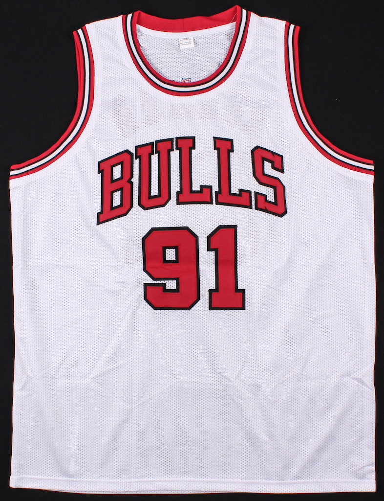 Dennis Rodman Signed Jersey (JSA COA) at PristineAuction.com Dennis Rodman Signed Jersey (JSA COA) at PristineAuction.com