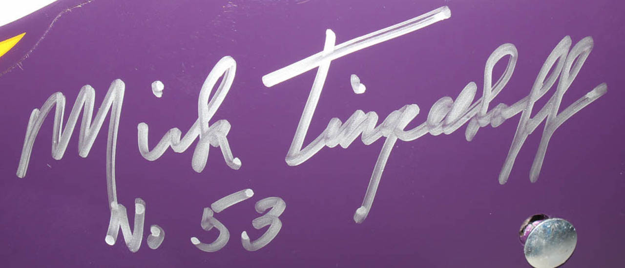 Minnesota Vikings Full-Size Throwback Suspension Helmet Team-Signed by (5) with Alan Page, Carl Eller, Jim Marshall, Gary Larsen, Mick Tingelhoff (JSA COA) at PristineAuction.com Minnesota Vikings Full-Size Throwback Suspension Helmet Team-Signed by (5) with Alan Page, Carl Eller, Jim Marshall, Gary Larsen, Mick Tingelhoff (JSA COA) at PristineAuction.com