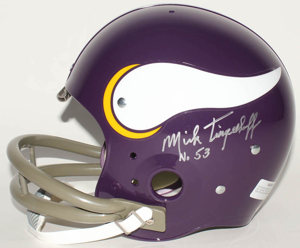 Minnesota Vikings Full-Size Throwback Suspension Helmet Team-Signed by (5) with Alan Page, Carl Eller, Jim Marshall, Gary Larsen, Mick Tingelhoff (JSA COA) at PristineAuction.com Minnesota Vikings Full-Size Throwback Suspension Helmet Team-Signed by (5) with Alan Page, Carl Eller, Jim Marshall, Gary Larsen, Mick Tingelhoff (JSA COA) at PristineAuction.com