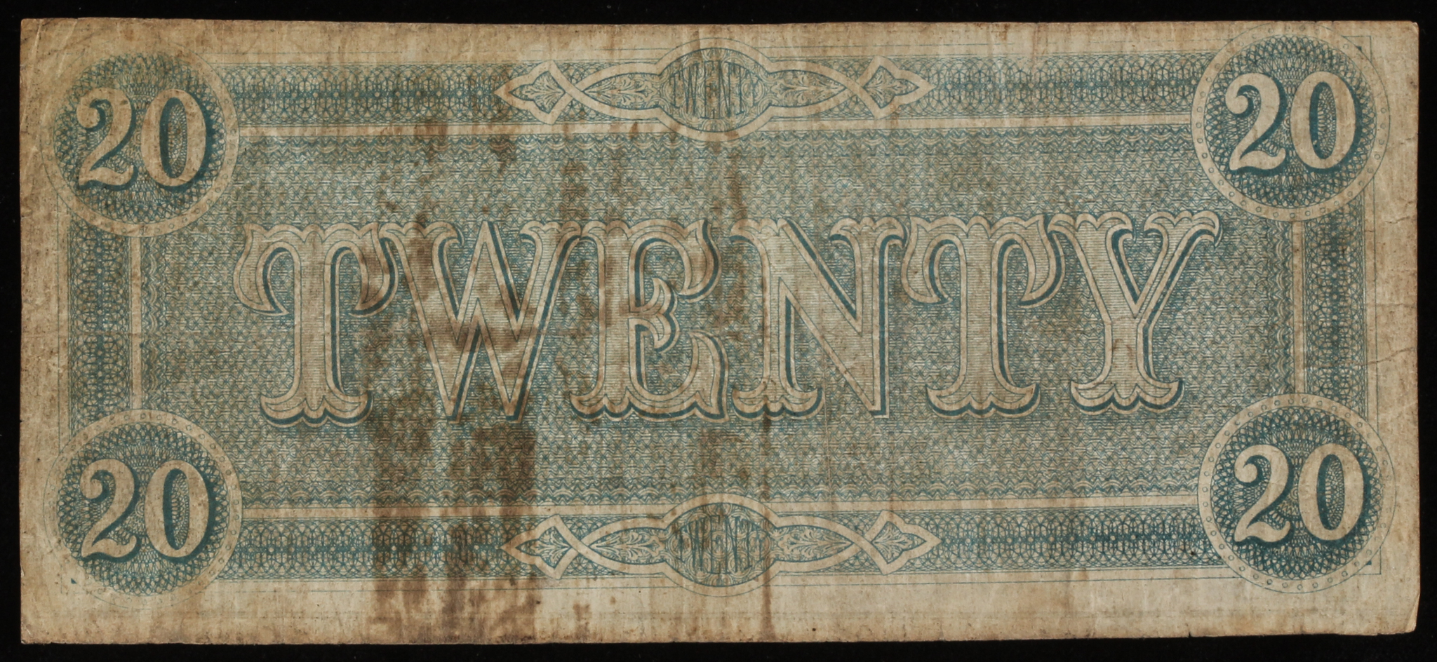 1864 $20 Twenty Dollars Confederate States of America Richmond CSA Bank Note at PristineAuction.com 1864 $20 Twenty Dollars Confederate States of America Richmond CSA Bank Note at PristineAuction.com