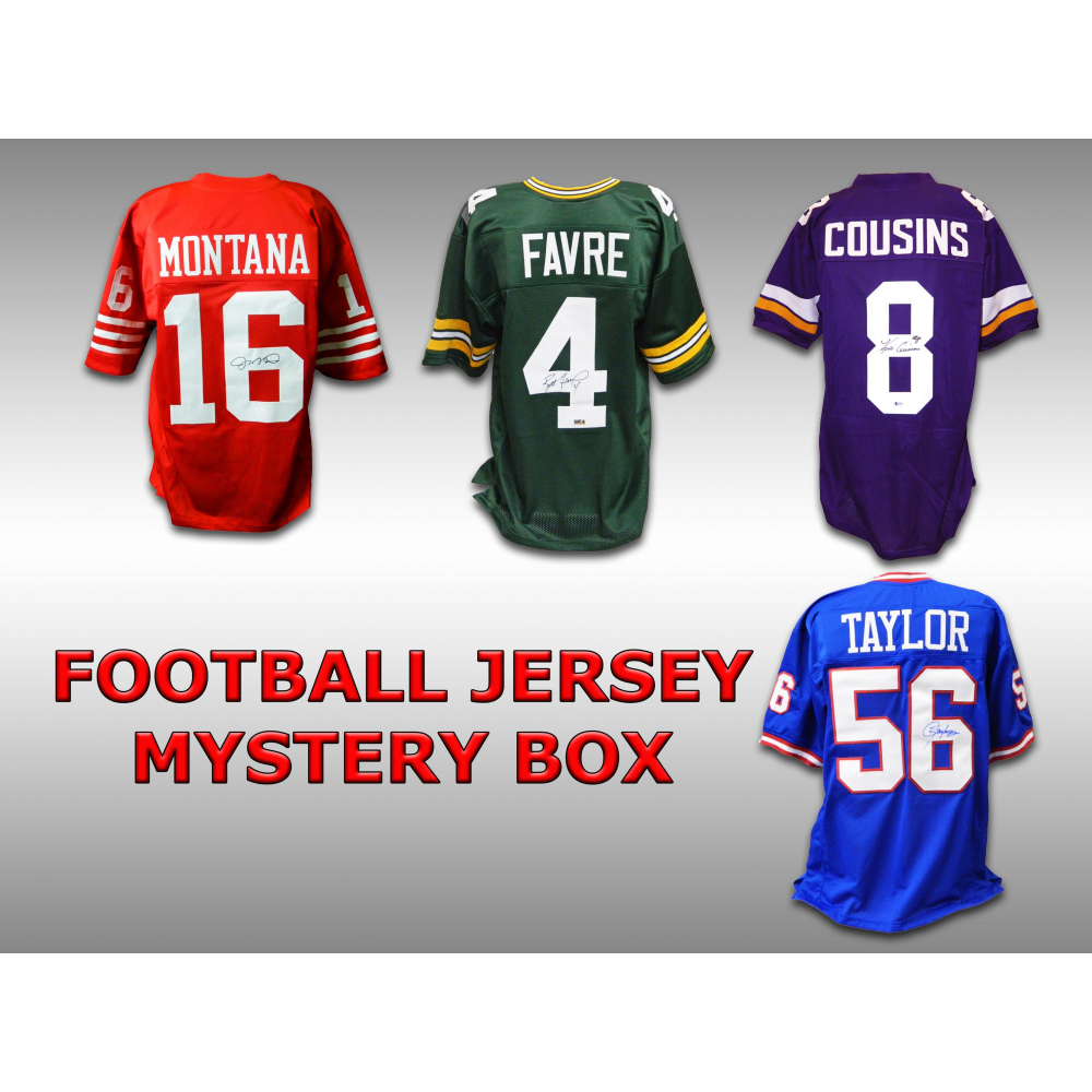 Schwartz Sports Football Superstar Signed Mystery Box Football Jersey