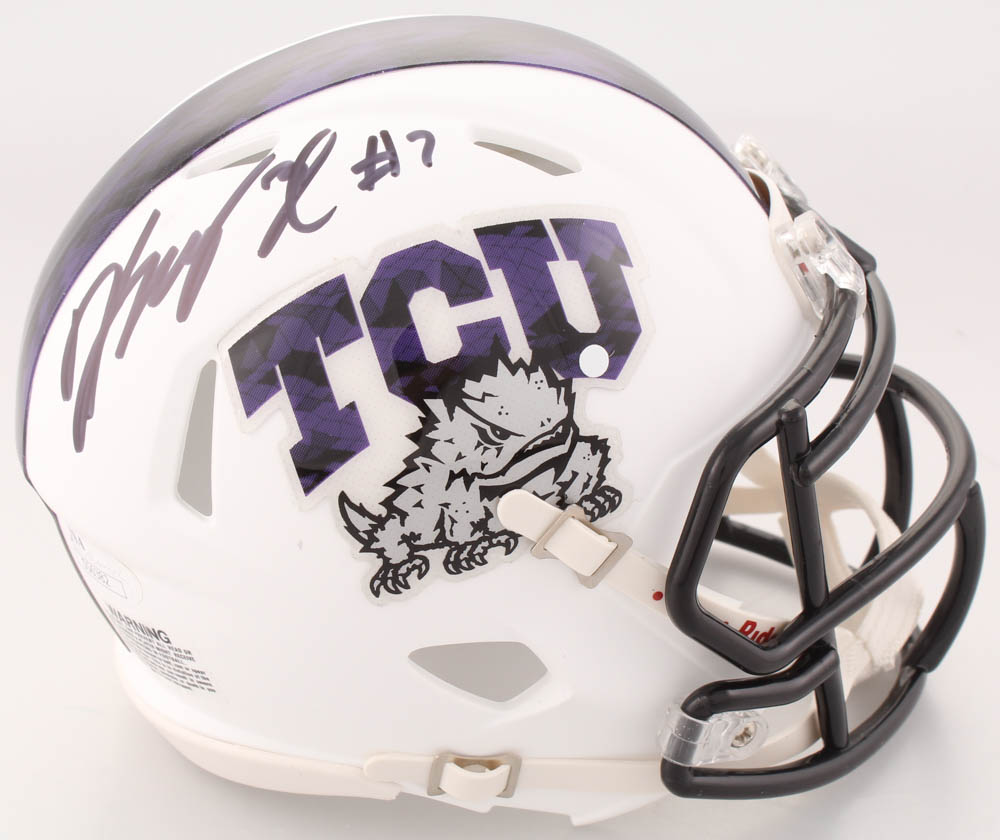 Kenny Hill Signed TCU Horned Frogs Speed Mini Helmet (JSA COA) at PristineAuction.com Kenny Hill Signed TCU Horned Frogs Speed Mini Helmet (JSA COA) at PristineAuction.com