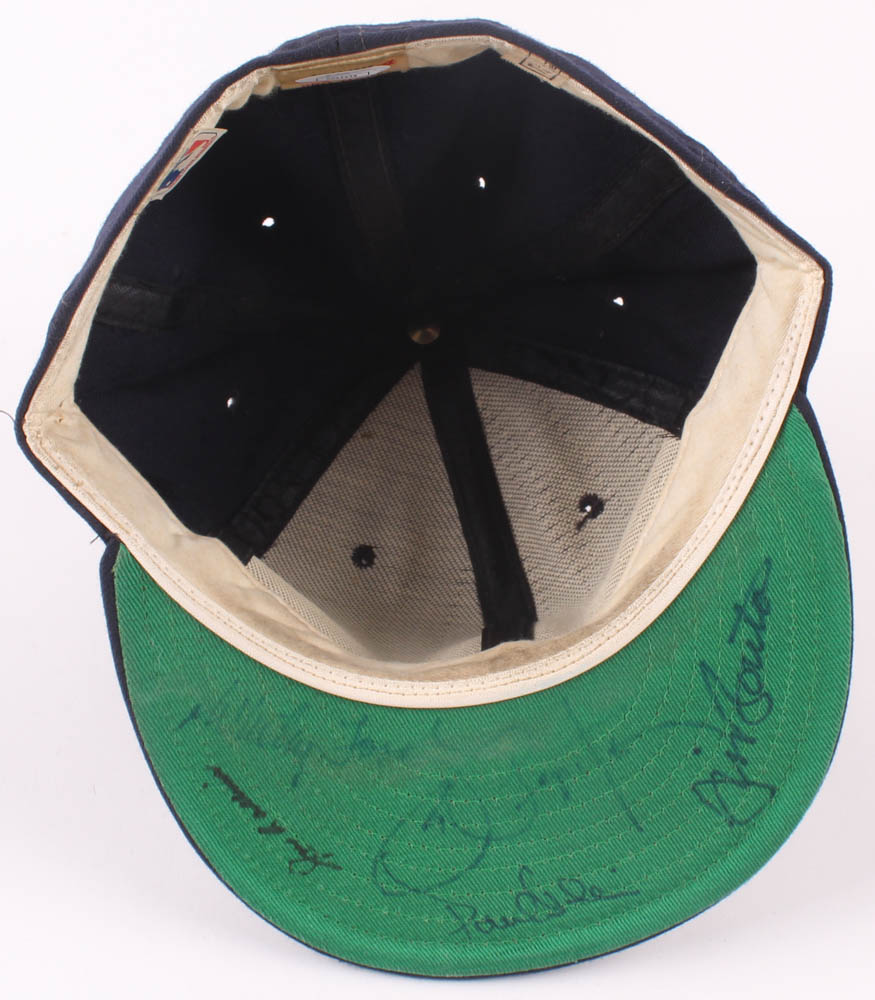 New York Yankees New Era Fitted Baseball Hat Signed by (5) With Whitey Ford, Joe Pepitone, Jim Bouton (JSA COA) at PristineAuction.com New York Yankees New Era Fitted Baseball Hat Signed by (5) With Whitey Ford, Joe Pepitone, Jim Bouton (JSA COA) at PristineAuction.com