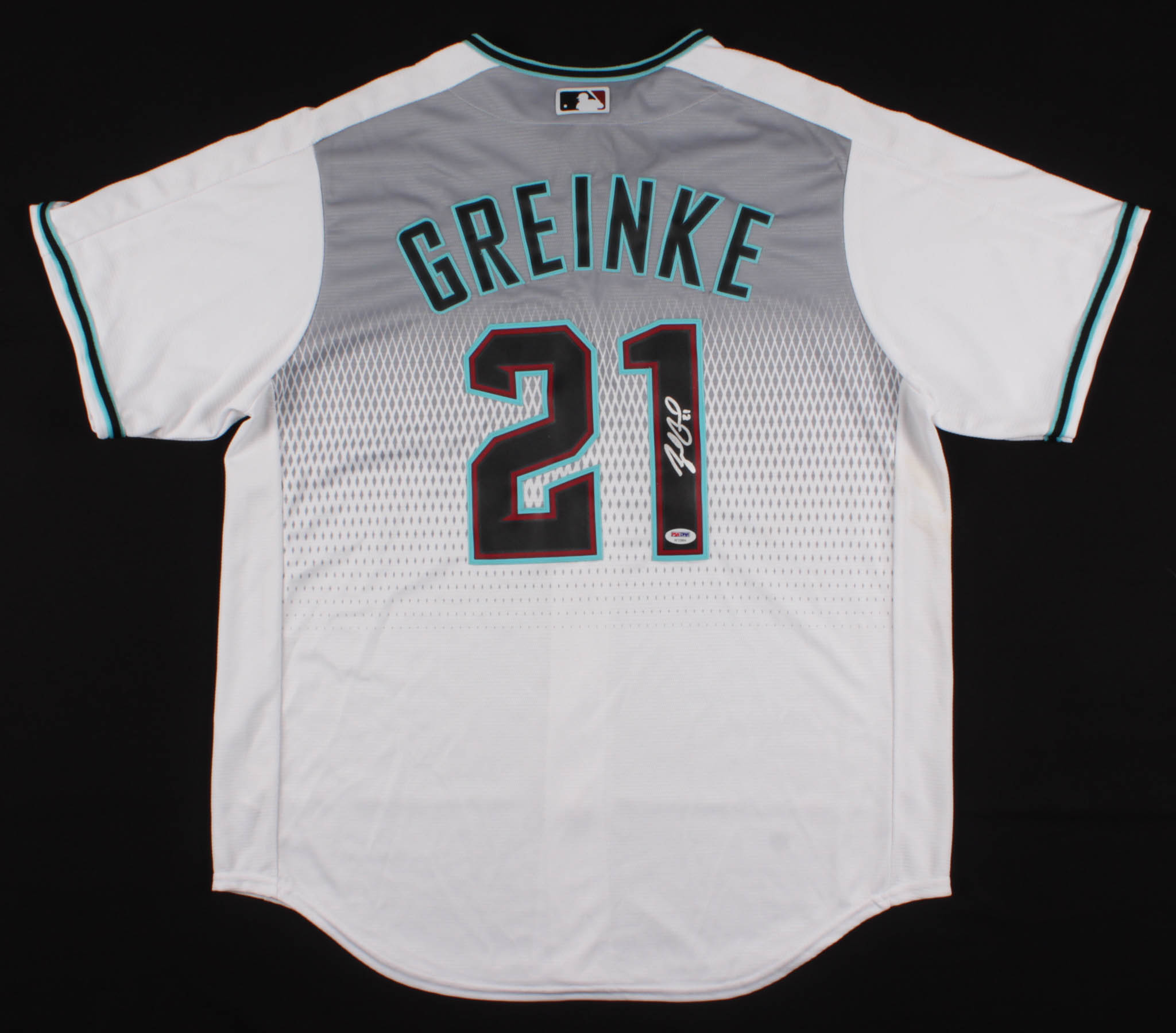 Zack Greinke Signed Arizona Diamondbacks Majestic Jersey (PSA Hologram) at PristineAuction.com Zack Greinke Signed Arizona Diamondbacks Majestic Jersey (PSA Hologram) at PristineAuction.com