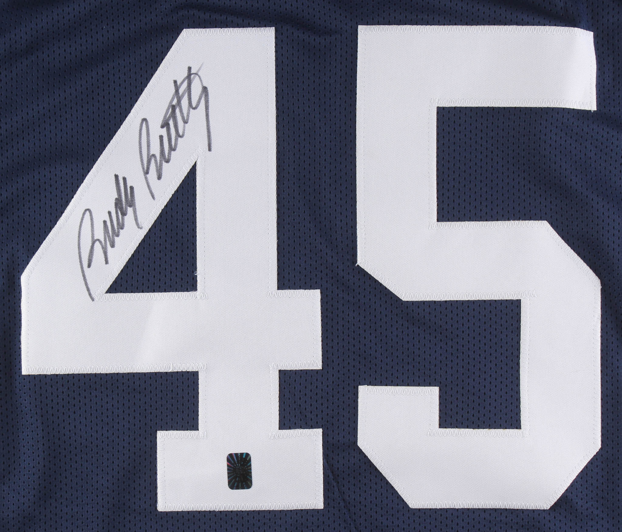 Rudy Ruettiger Signed Jersey (Ruettiger Hologram) at PristineAuction.com Rudy Ruettiger Signed Jersey (Ruettiger Hologram) at PristineAuction.com