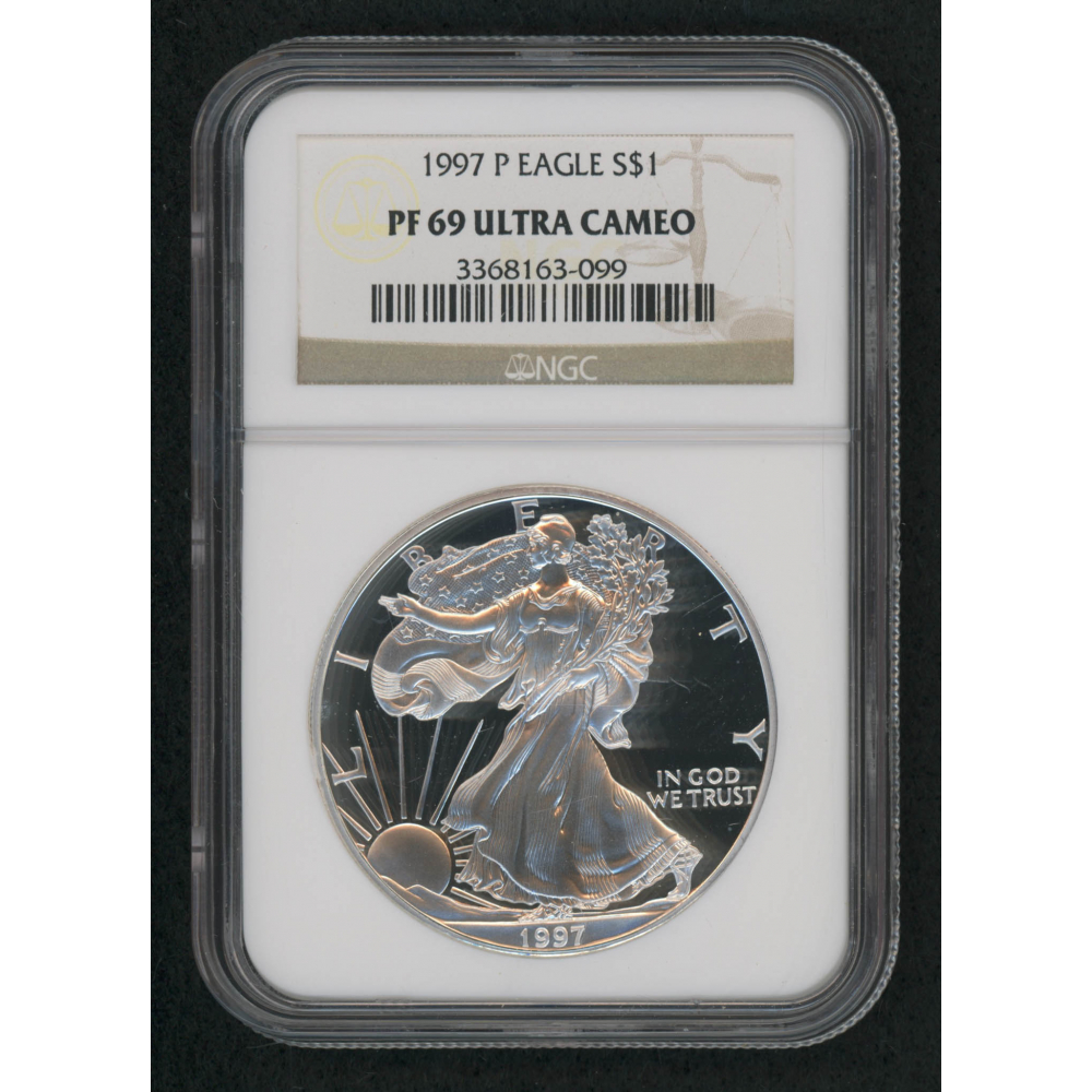 1 oz 1997-P U.S NGC PF 69 ULTRA CAMEO Silver Eagle Proof Ultra Cameo Coin