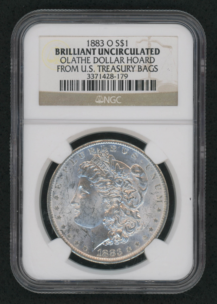 1883O Silver Dollar Olathe Hoard (NGC Brilliant Uncirculated