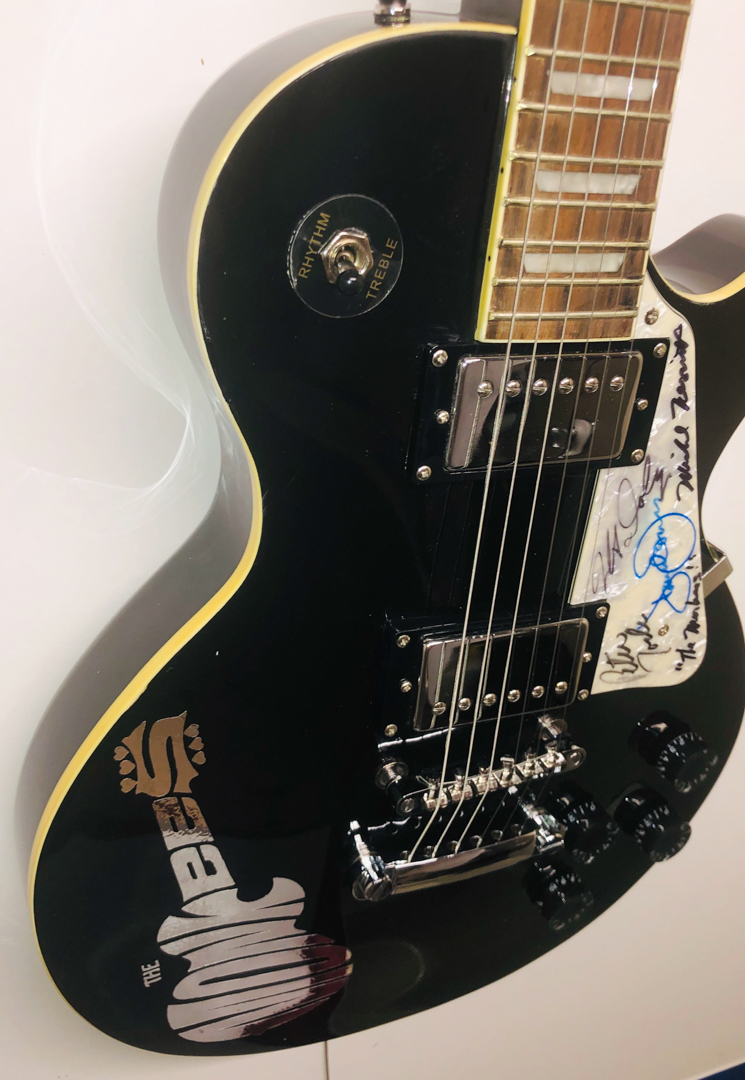 "The Monkees" Band-Signed Les Paul Style Electric Guitar with (4) Signatures Including Davy Jones, Michael Nesmith, Peter Tork & Micky Dolenz (JSA LOA) at PristineAuction.com "The Monkees" Band-Signed Les Paul Style Electric Guitar with (4) Signatures Including Davy Jones, Michael Nesmith, Peter Tork & Micky Dolenz (JSA LOA) at PristineAuction.com