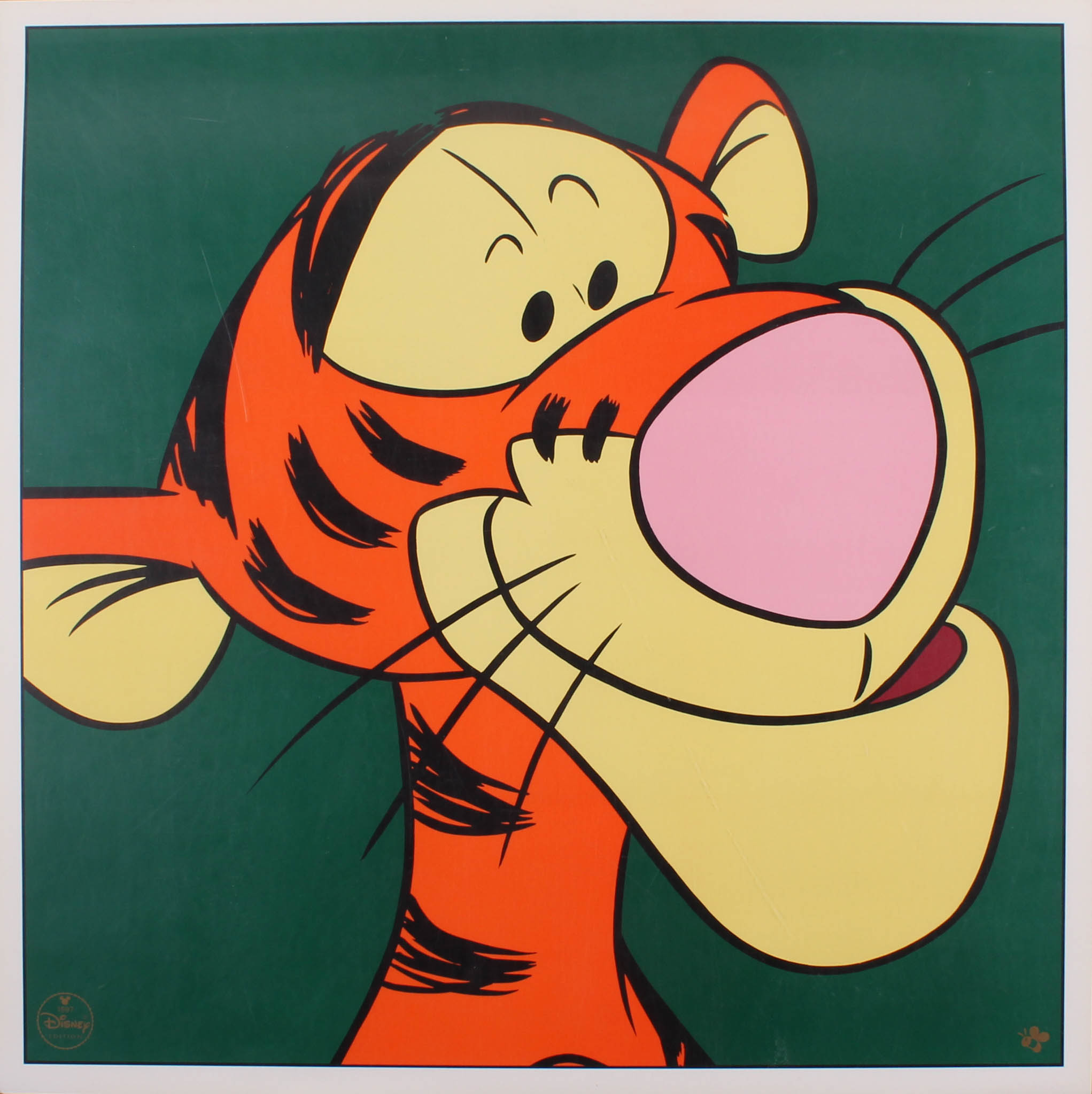 Lot of (2) "Winnie The Pooh" LE 1997 Walt Disney 23.5x23.5 Lithographs with Tigger & Pooh at PristineAuction.com Lot of (2) "Winnie The Pooh" LE 1997 Walt Disney 23.5x23.5 Lithographs with Tigger & Pooh at PristineAuction.com