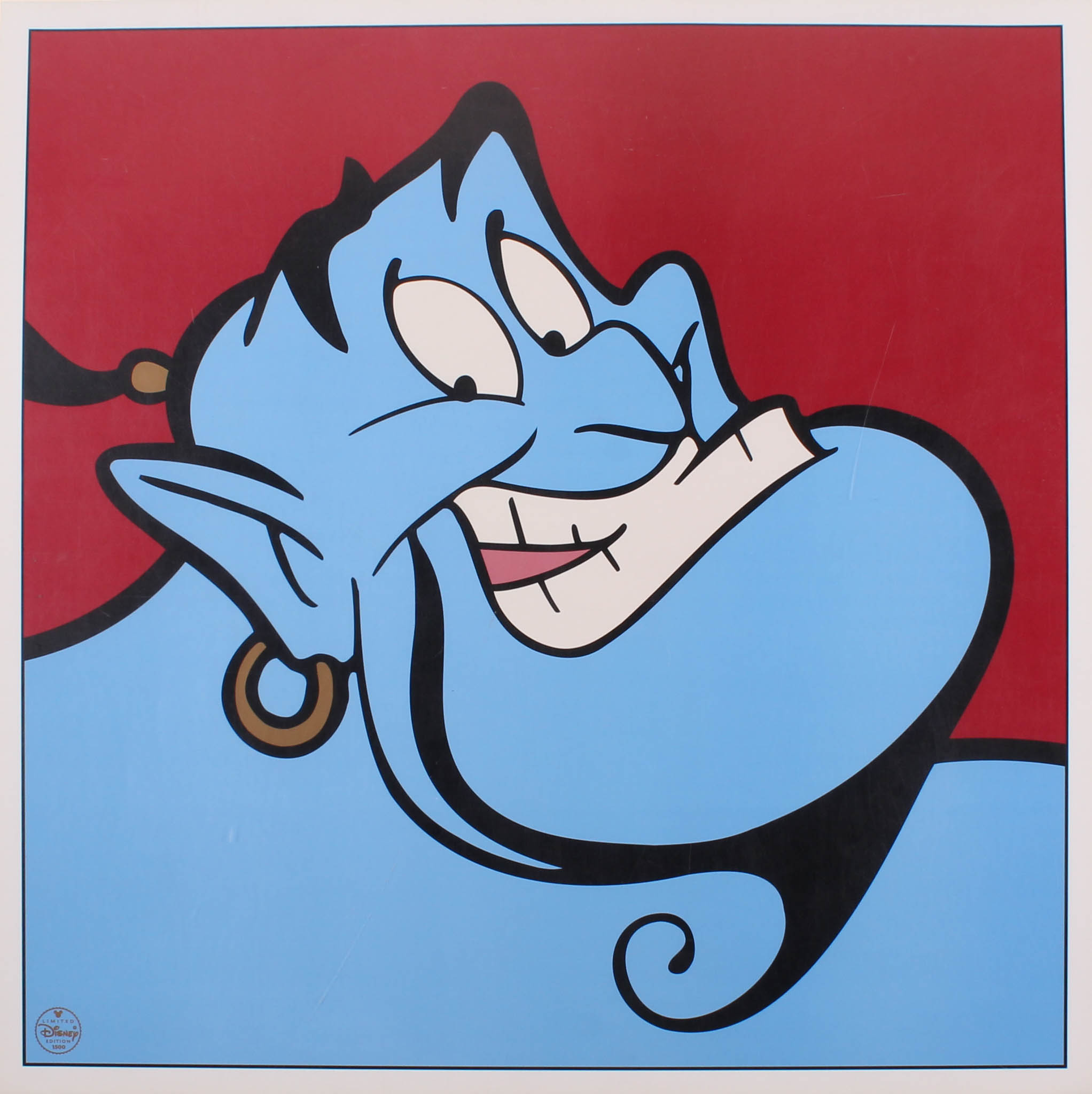 Genie "Aladdin" LE 1997 Walt Disney 23.5x23.5 Lithograph at PristineAuction.com Genie "Aladdin" LE 1997 Walt Disney 23.5x23.5 Lithograph at PristineAuction.com