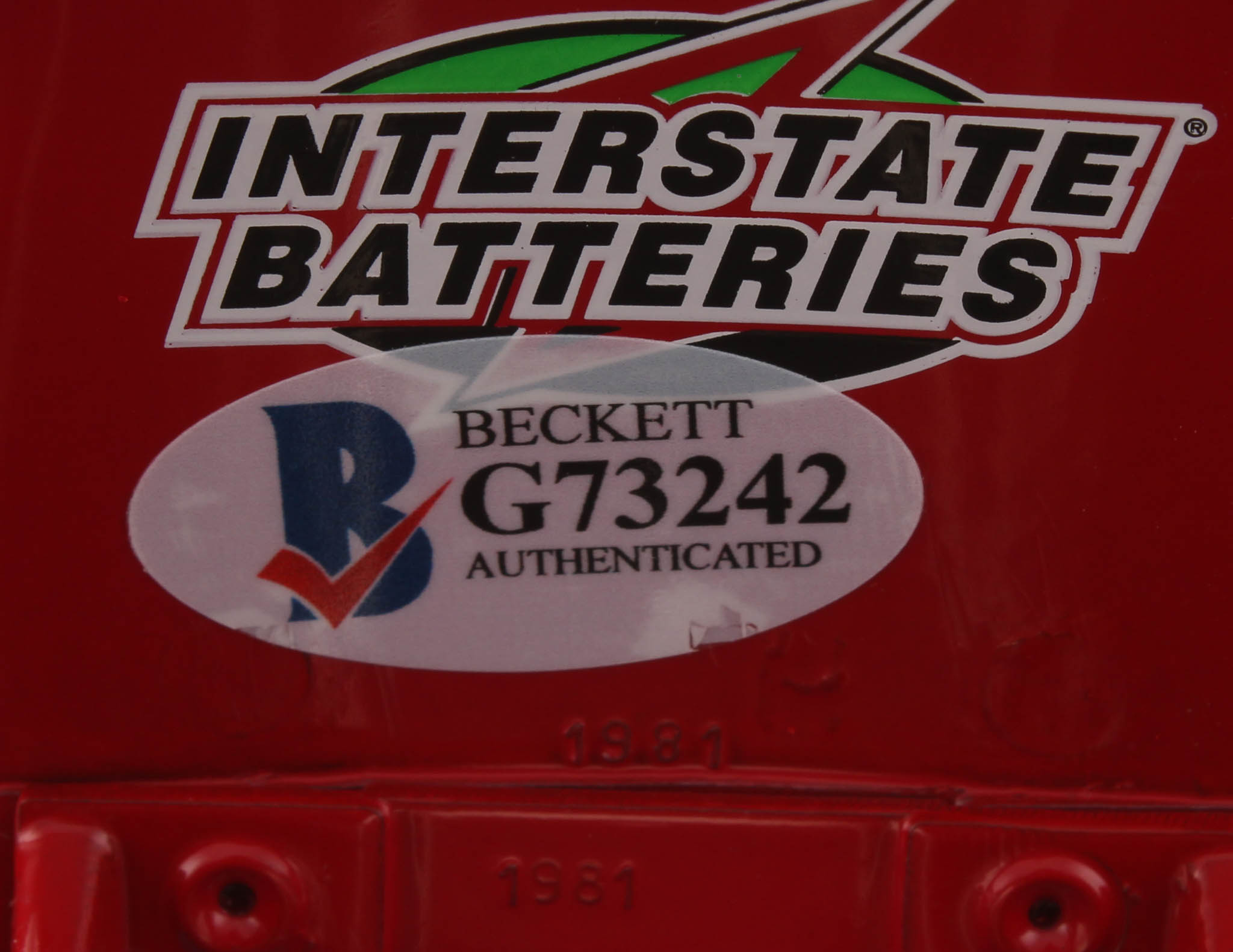 Bobby Labonte Signed NASCAR #18 Interstate Batteries Atlanta All-Star Game 2000 Pontiac Die-Cast Car (Beckett COA) at PristineAuction.com Bobby Labonte Signed NASCAR #18 Interstate Batteries Atlanta All-Star Game 2000 Pontiac Die-Cast Car (Beckett COA) at PristineAuction.com