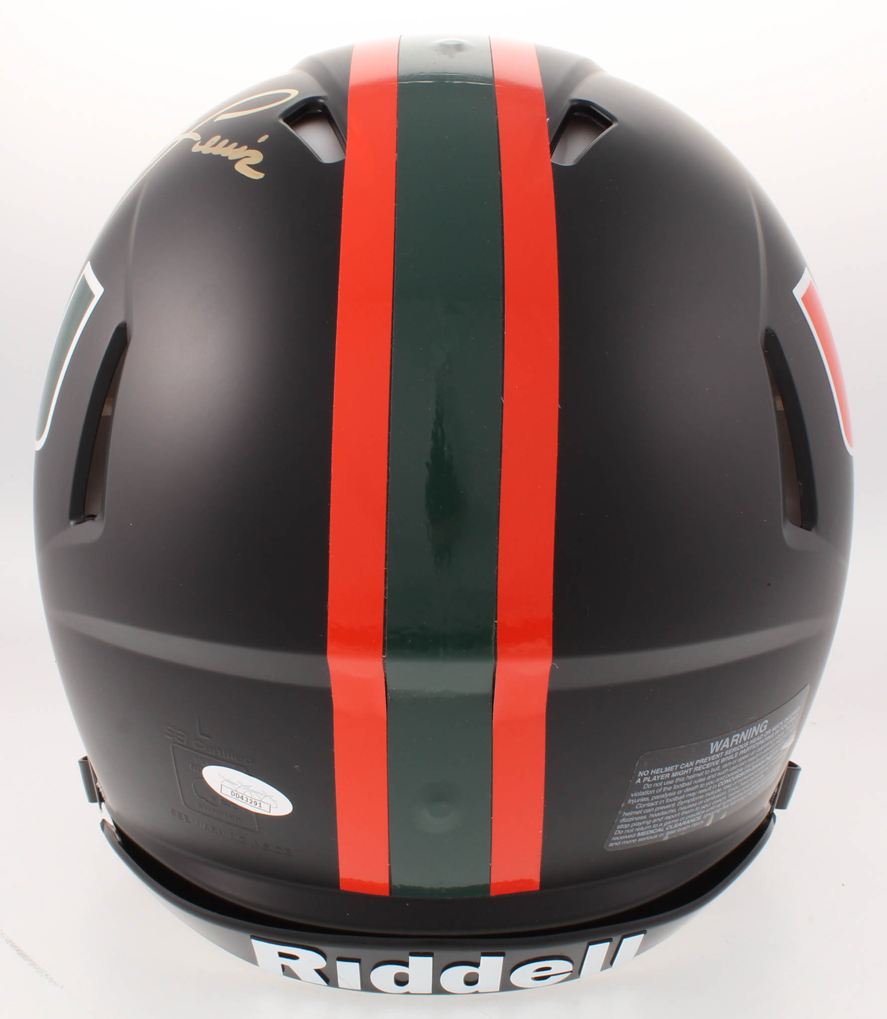 Ray Lewis Signed Miami Hurricanes Full-Size Custom Matte Black Authentic On-Field Speed Helmet (JSA COA) at PristineAuction.com Ray Lewis Signed Miami Hurricanes Full-Size Custom Matte Black Authentic On-Field Speed Helmet (JSA COA) at PristineAuction.com