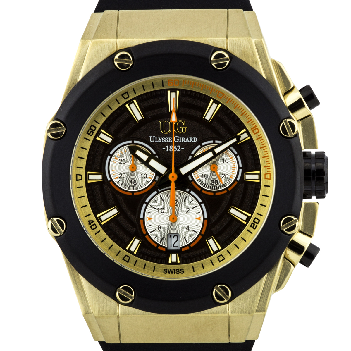 Ulysse Girard Arbour Men's Swiss Chronograph Watch at PristineAuction.com Ulysse Girard Arbour Men's Swiss Chronograph Watch at PristineAuction.com