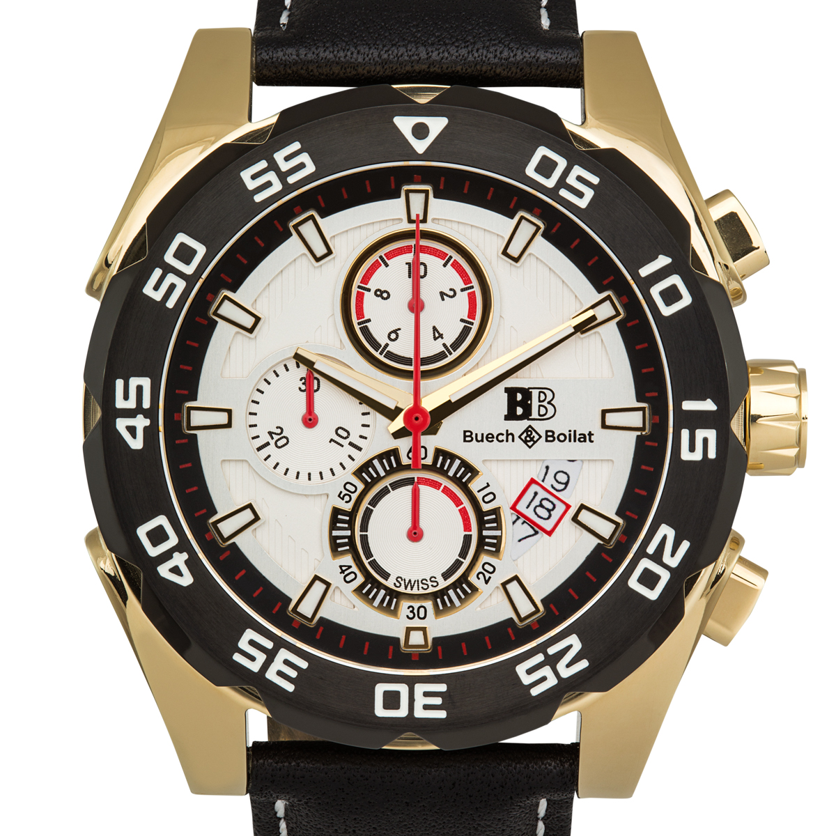 Buech & Boilat Torrent Men's Chronograph Watch at PristineAuction.com Buech & Boilat Torrent Men's Chronograph Watch at PristineAuction.com