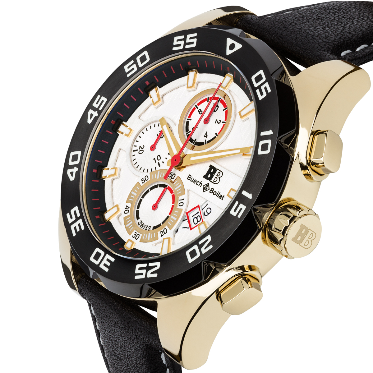 Buech & Boilat Torrent Men's Chronograph Watch at PristineAuction.com Buech & Boilat Torrent Men's Chronograph Watch at PristineAuction.com