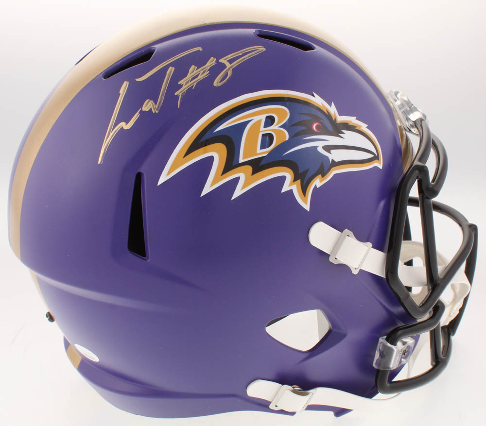 Lamar Jackson Signed Baltimore Ravens Full-Size Speed Helmet (JSA COA) at PristineAuction.com Lamar Jackson Signed Baltimore Ravens Full-Size Speed Helmet (JSA COA) at PristineAuction.com