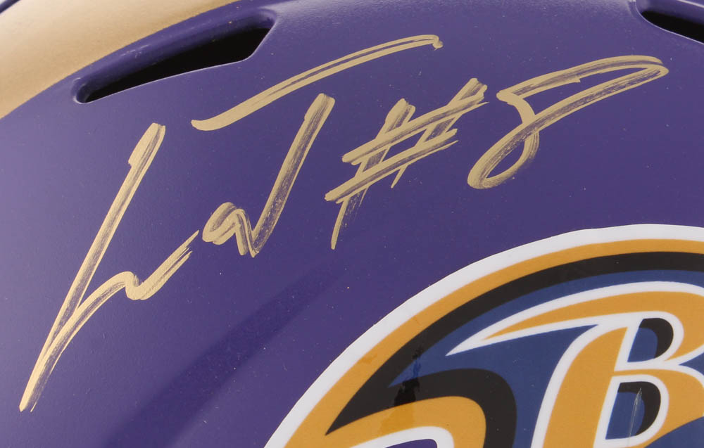 Lamar Jackson Signed Baltimore Ravens Full-Size Speed Helmet (JSA COA) at PristineAuction.com Lamar Jackson Signed Baltimore Ravens Full-Size Speed Helmet (JSA COA) at PristineAuction.com