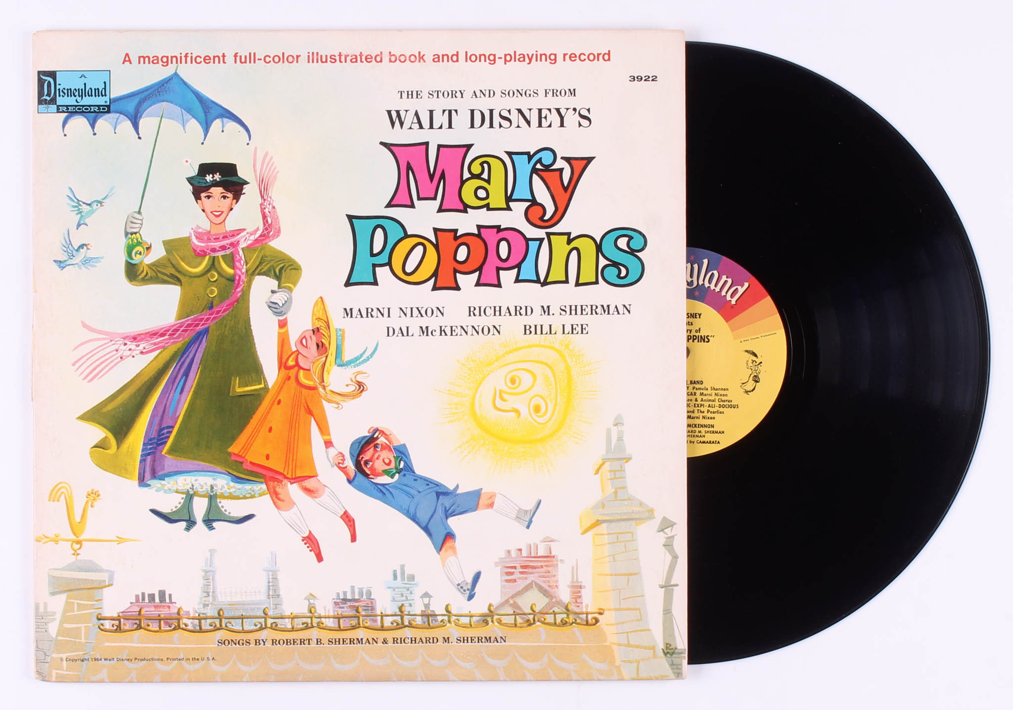 Vintage 1964 Walt Disney "Mary Poppins" Vinyl Record Album at PristineAuction.com Vintage 1964 Walt Disney "Mary Poppins" Vinyl Record Album at PristineAuction.com