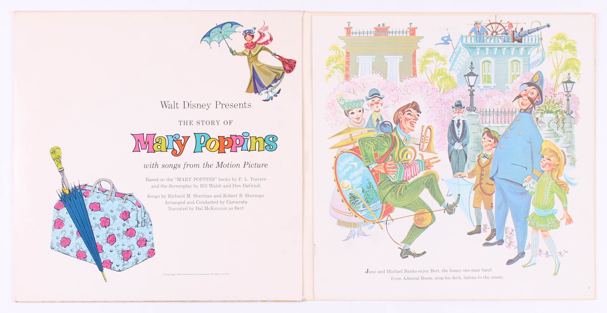 Vintage 1964 Walt Disney "Mary Poppins" Vinyl Record Album at PristineAuction.com Vintage 1964 Walt Disney "Mary Poppins" Vinyl Record Album at PristineAuction.com